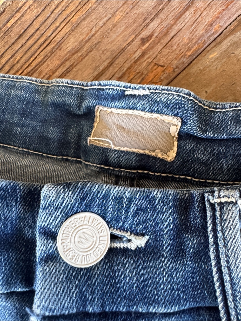 Mother jeans The Looker ankle fray skinny stretch jeans Size 27 - Picture 9 of 9